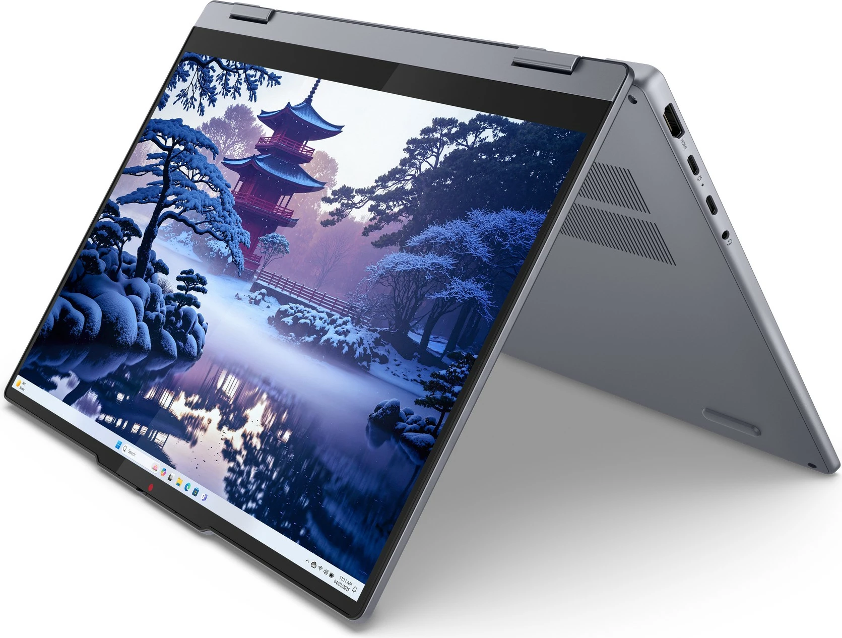 Prenosnik 2-v-1, 14" na dotik, Lenovo IdeaPad 5 14IAL10, Core Ultra 5 225H, 16GB/512GB SSD, Luna Grey