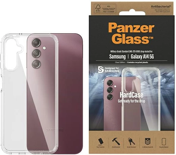Prozoren zaščitni ovitek PanzerGlass ClearCase za Samsung Galaxy A14 5G
