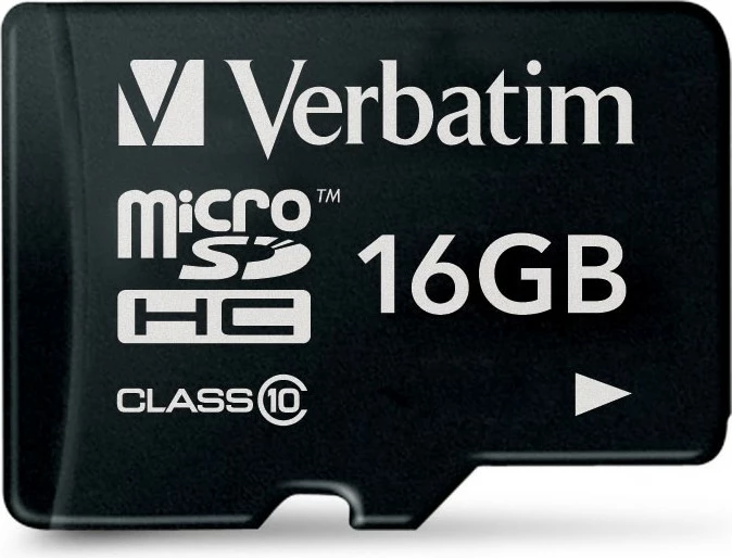 MicroSDHC kartica 16 GB, Class 10, črna — Verbatim