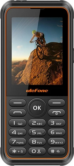 Trpežen 2,8" 2G telefon Ulefone Armor Mini 3, Dual SIM, 32MB/32MB, microSD, IP68, 2100 mAh, Bluetooth, črn