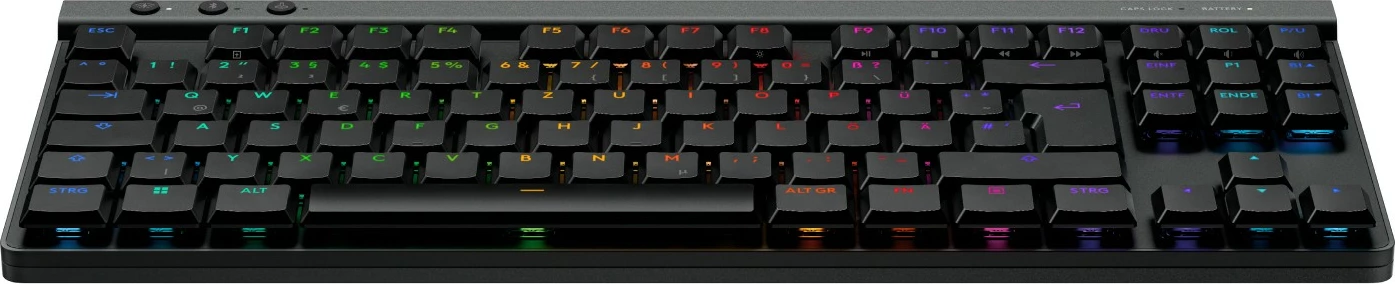 Tenkeyless mehanska tipkovnica Logitech G515 LIGHTSPEED TKL, žična in brezžična, RGB LED, QWERTZ, črna