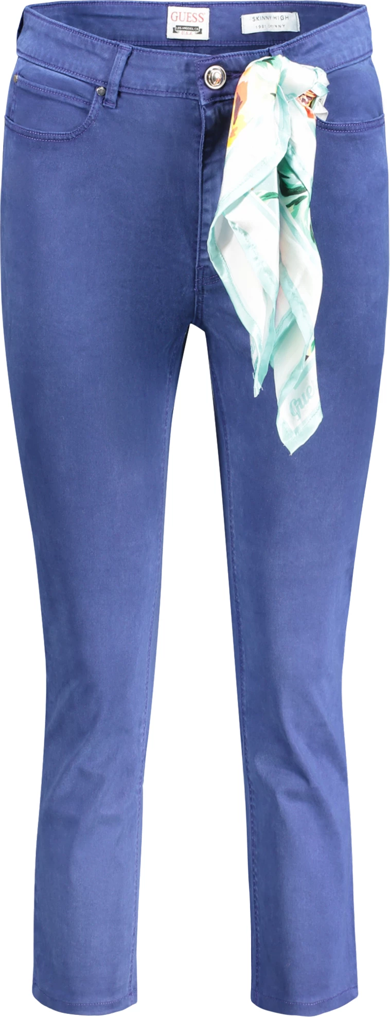 Jeans skinny high za ženske GUESS JEANS, modre