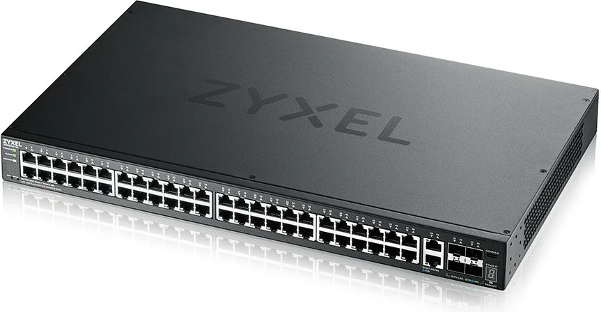 Upravljen preklopnik Layer 3 Zyxel XGS2220-54, Gigabit Ethernet (10/100/1000), vgradnja v rack