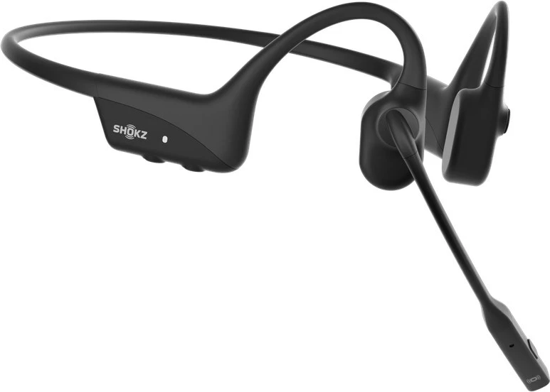Kostno prevodno komunikacijsko slušalko SHOKZ OpenComm2 2025 Upgrade, Bluetooth, brezžične, z Boom mikrofonom, črne