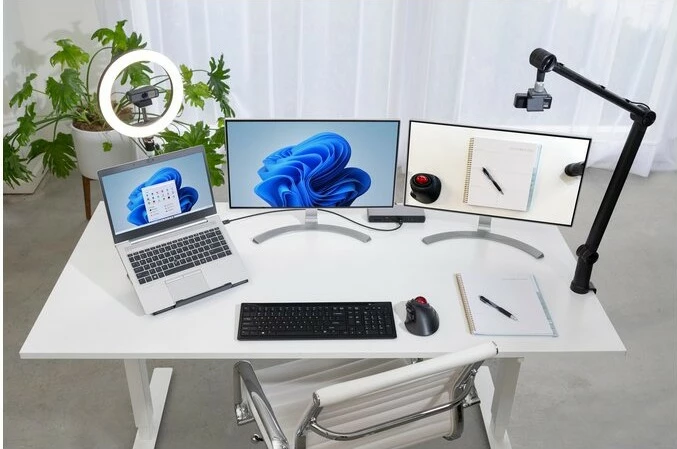 Teleskopski stojalo za mizo Kensington A1010, za mikrofon/webcam/luči, črno