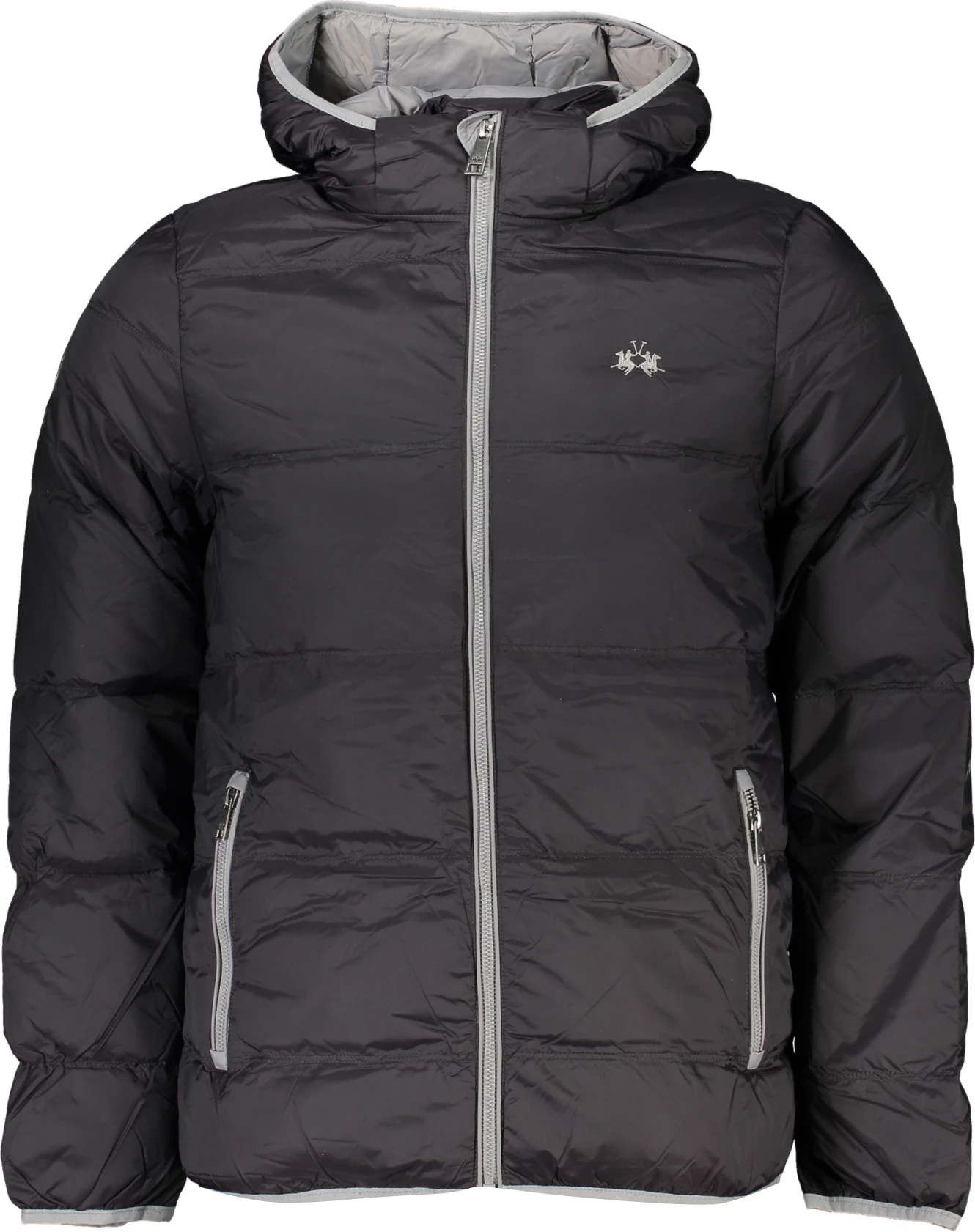 Jakna z dolgimi rokavi in kapuco LA MARTINA, moška, črna