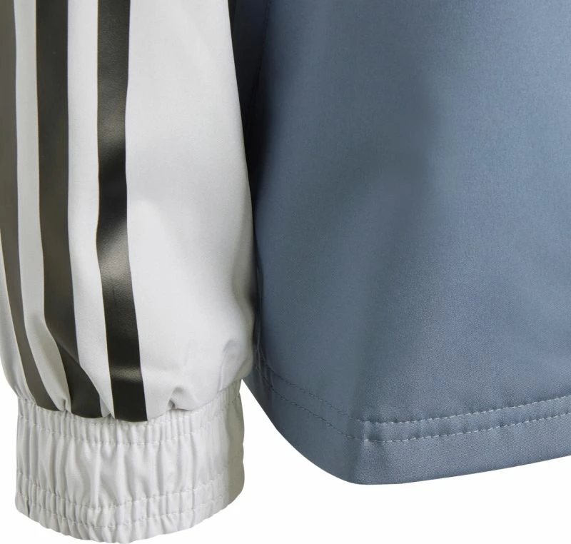 Otroška športna jakna adidas, bela in modra