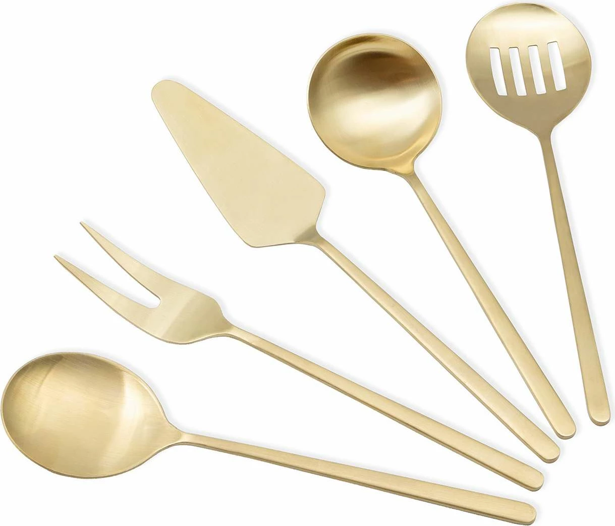 Set za serviranje, 5-delni, zlata barva, Hermia CKB0255