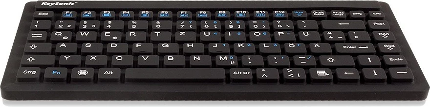Silikonska tipkovnica KeySonic KSK-3230IN, IP68, UK, črna