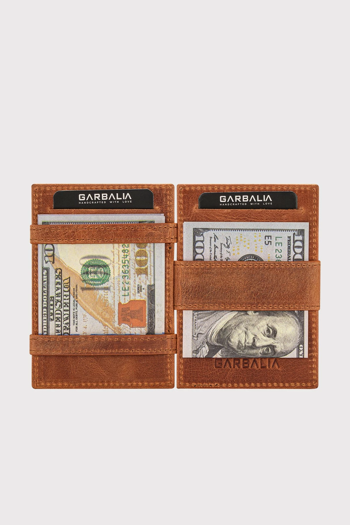 Držalo za kartice iz prave kože, Zoozie Bags Magic, tan