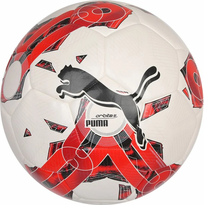 Nogometna žoga za otroke, Puma, bela/rdeča