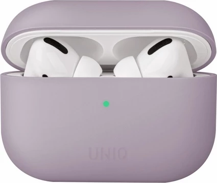 Ovitek iz silikona UNIQ Lino za AirPods Pro, vijoličen