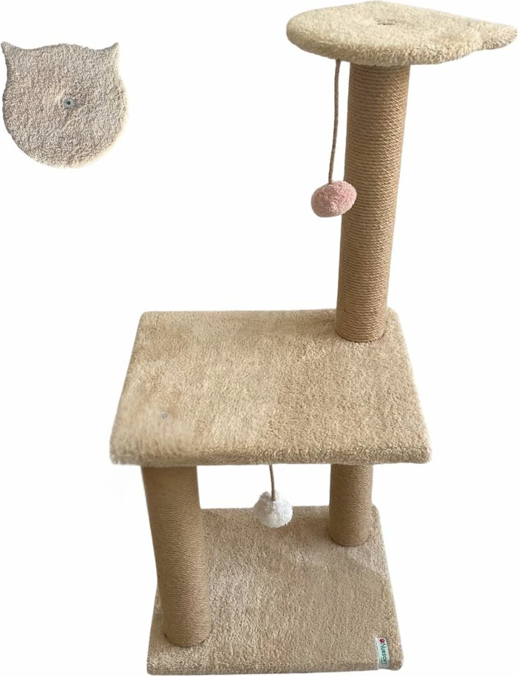 Praskalna deska za mačke Tina 2, bež