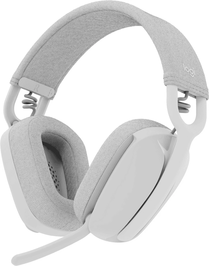 Slušalke over-ear z integriranim boom mikrofonom, brezžične, bele Logitech Zone Vibe 100 981-001219