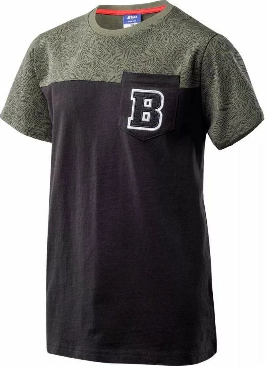 Majica za fante Bejo Twotone Jr, črna in zelena