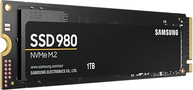 SSD, 1 TB, M.2, PCI Express 3.0, NVMe, Samsung 980, črn