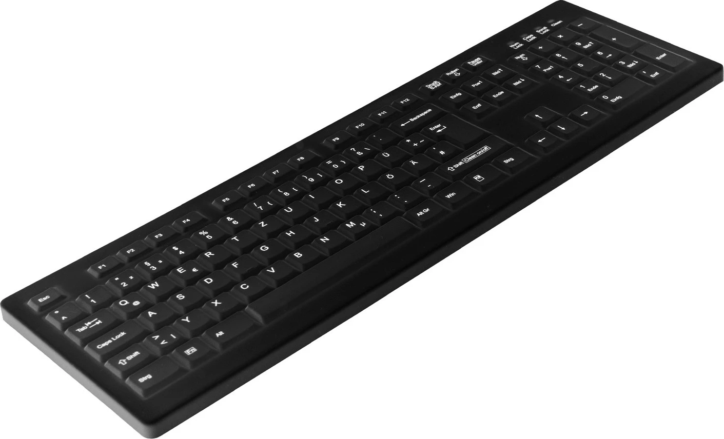 Polna računalniška tipkovnica, Cherry AK-C8100, QWERTZ, žična, USB, membranska, črna