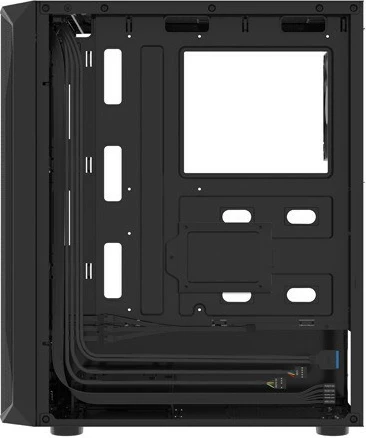 Midi tower z ojačanimi steklenim stranskim panelom Natec Fury Shobo SH4F, črn