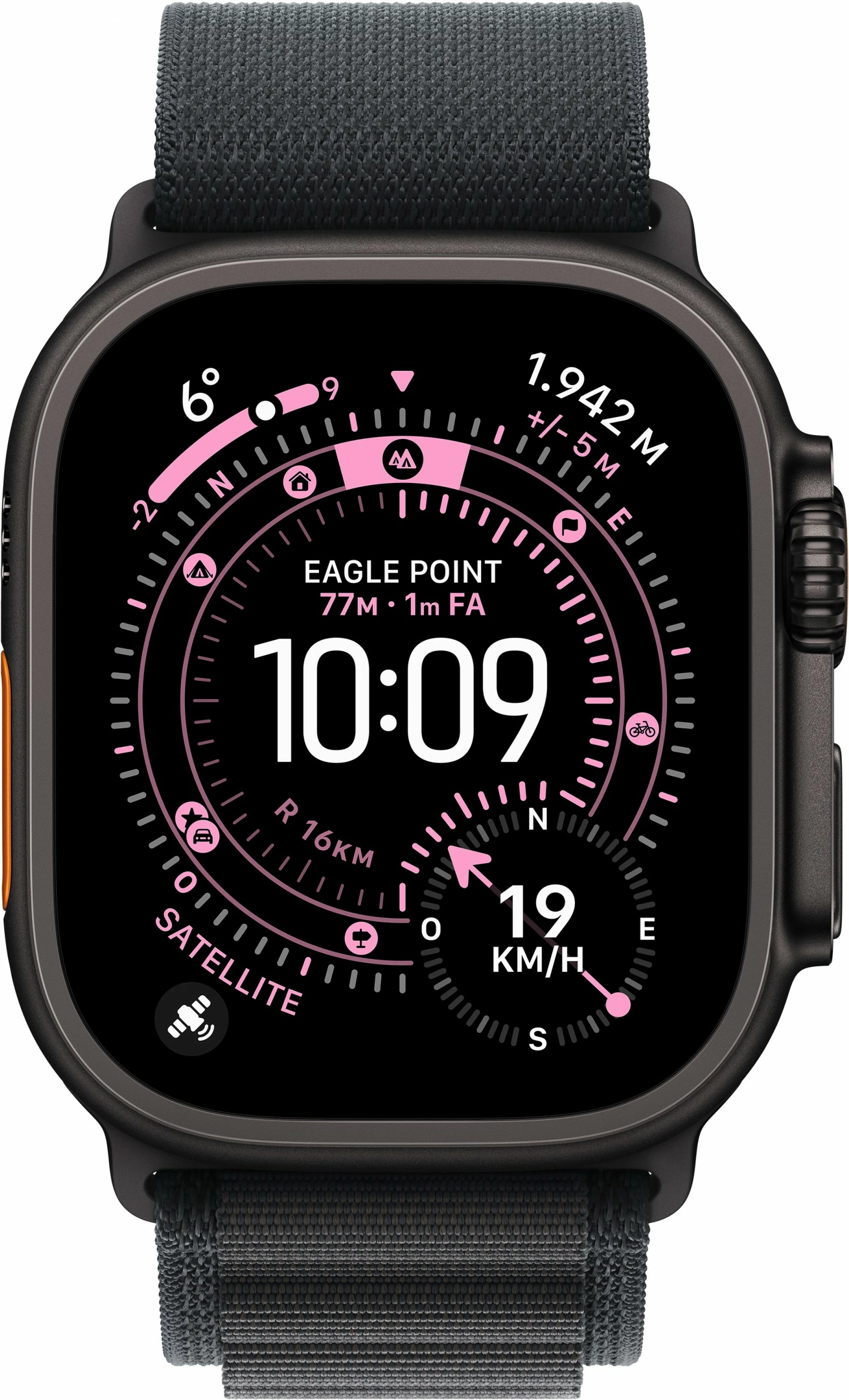Pametna ura, Apple Watch Ultra 3 Titanium Cellular 49mm z Alpine Loop v črni