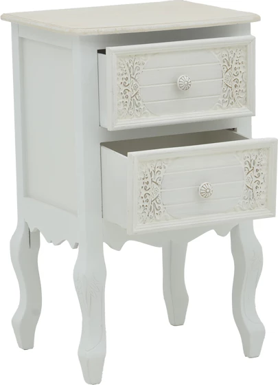 Komoda Pazlen Inart, antikno bela, MDF, 40x45x65 cm