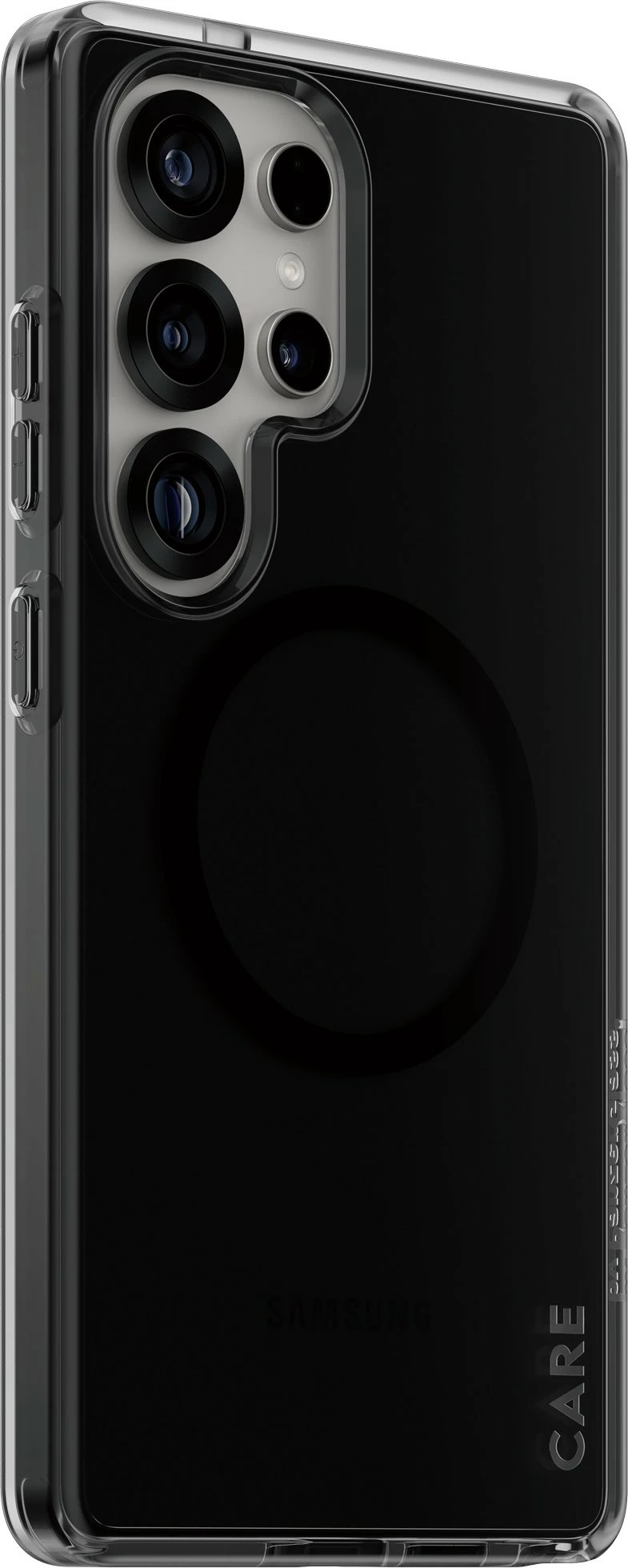 Zaščitni ovitek PanzerGlass CARE Flagship, Galaxy S25 Ultra, QI kompatibilen, smokey/črn