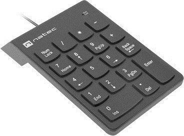 Numerična tipkovnica NATEC GOBY 2, USB, črna