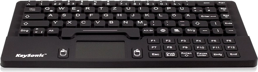 Mini mehanska tipkovnica s touchpadom KeySonic KSK-5031IN, USB, črna
