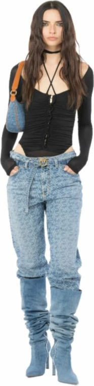 Jeansi Mom Fit, Pinko 100232A0IA, ženske