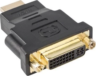 Adapter HDMI na DVI-D (F), Lanberg AD-0014-BK, črn