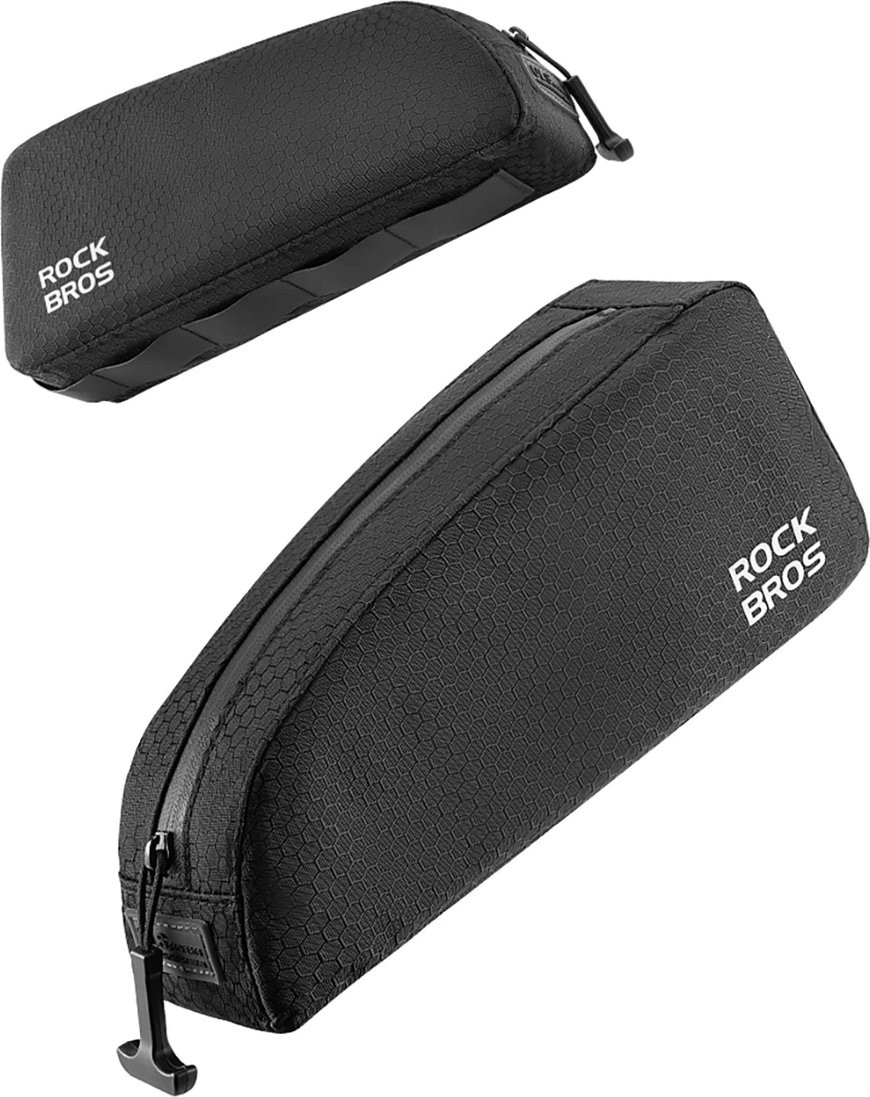 Kompaktna aerodinamična torbica za okvir Rockbros 3012011701, 0,9 L, najlon, črna