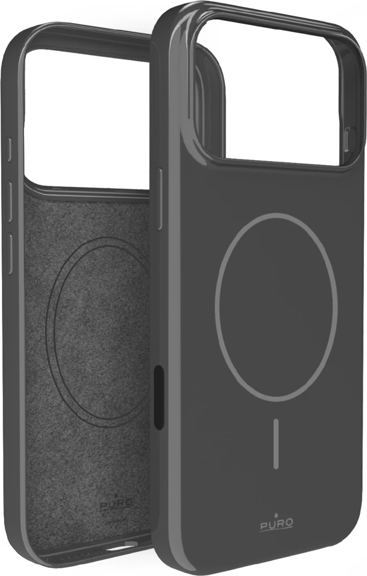 Ovitek za telefon Puro Pulse za iPhone 17 Pro Max, polikarbonat, siv