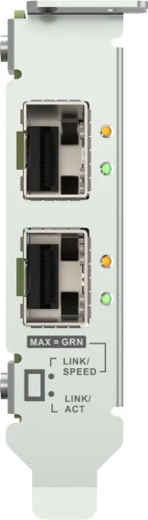 Omrežna kartica 2-portna 25 GbE SFP28, QNAP QXG-25G2SF-E810, PCIe Gen4, Intel E810-XXVAM2, 3 nosilci za montažo