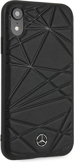 Ovitek iz usnja Mercedes Twister za iPhone XR, črn