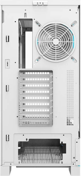 Big Tower ohišje Darkflash DY451L PRO, ARGB, 1 ventilator, belo