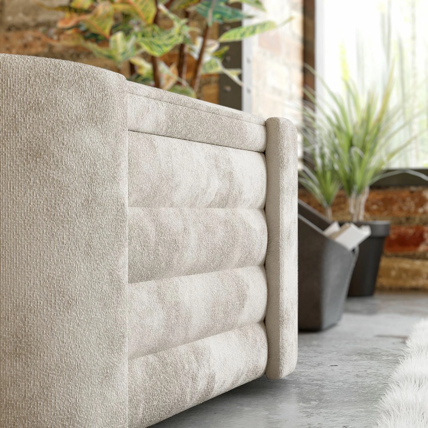 Klupa Atelier del Sofa Rosa Boxed, kremna