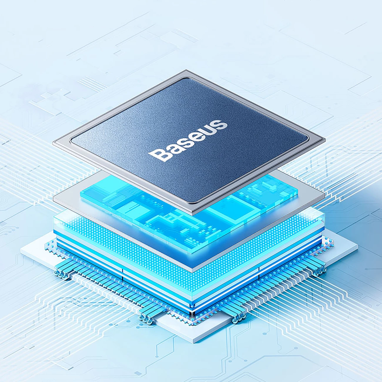 Powerbank 10000 mAh, 20 W, vijoličen - Baseus Airpow