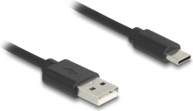 USB kabel USB A v USB C DeLOCK 90368, 0,75 m, USB 2.0, črn