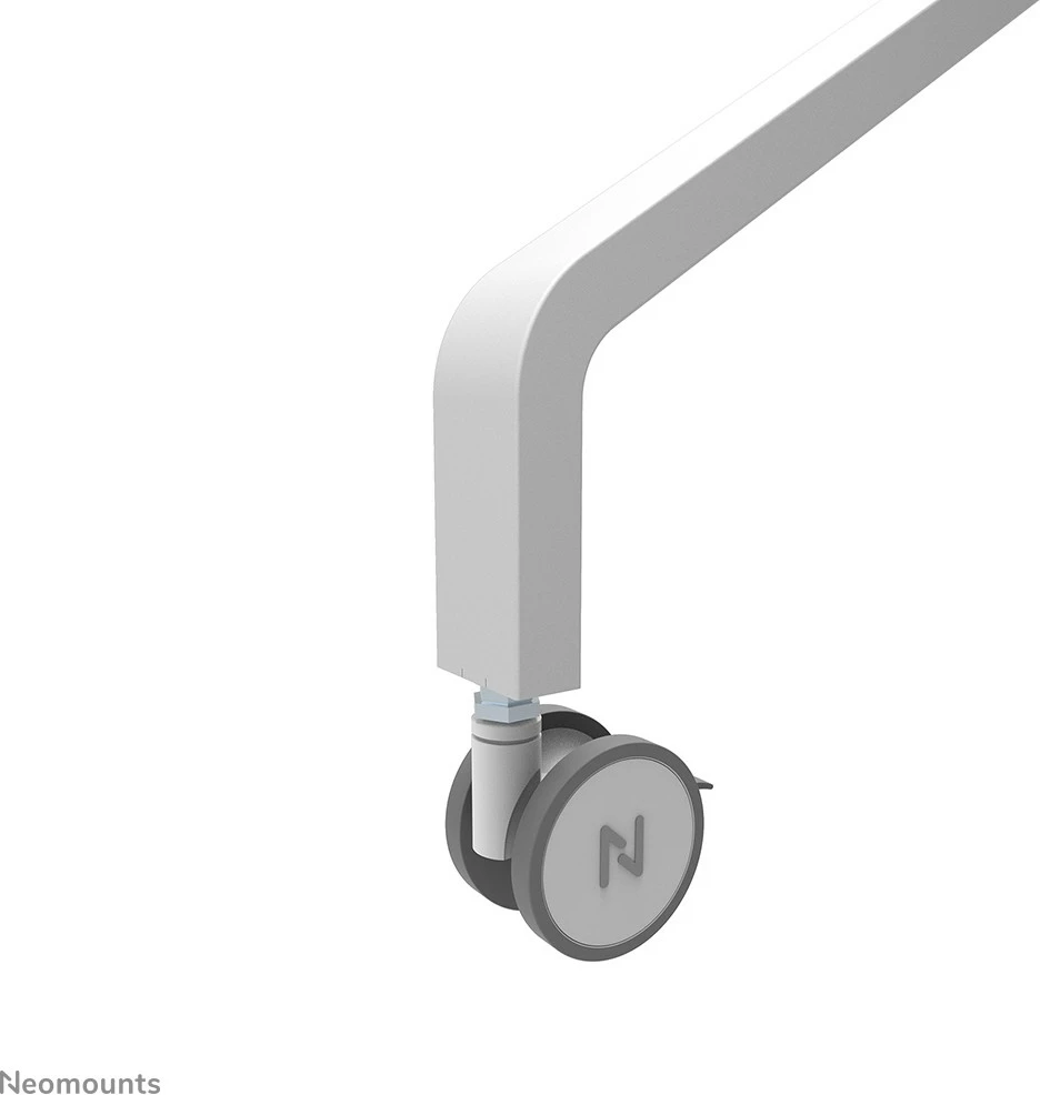 Mobilna multimedijska voziček za TV 55-86", Neomounts FL50-525WH1, jeklo, bel, nastavljiva višina