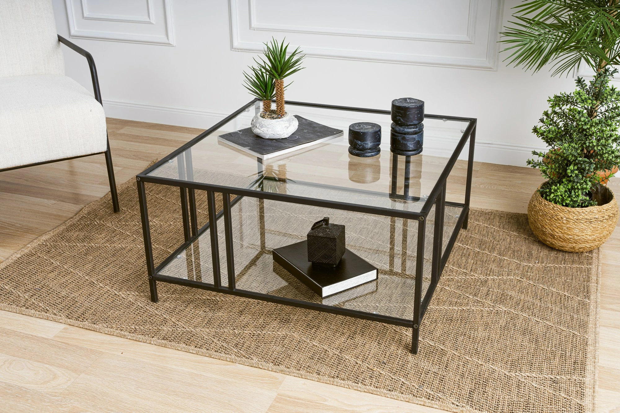 Kavna mizica Skye Decor Uranüs, črna