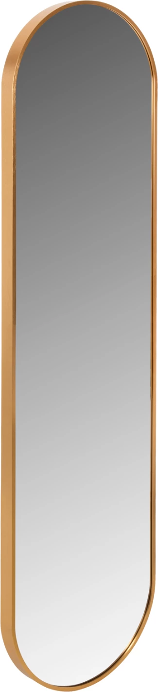 Stensko ogledalo FH9581.30 visoko ovalno z zlato aluminijasto okvirjem 38,5x4x149Hcm