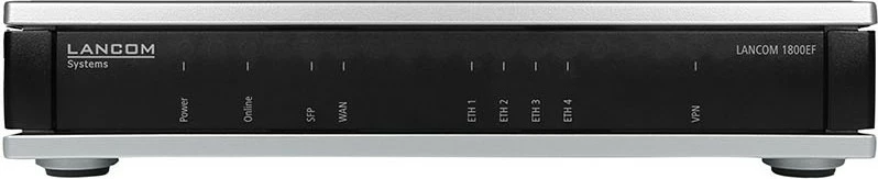 Napreden usmerjevalnik LANCOM 1800EF, Gigabit Ethernet, VPN, črn/srebrn