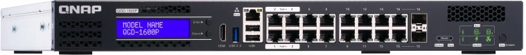 Strežniški stikalo QNAP QGD-1600P-4G, 16+4 priključki, PoE, rackmount