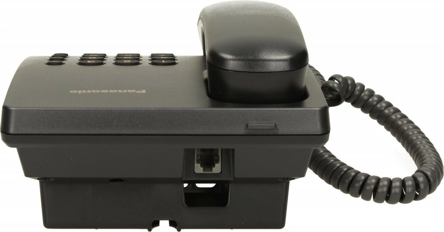 Fiksni telefon Panasonic KX-TS500, z žico, črn
