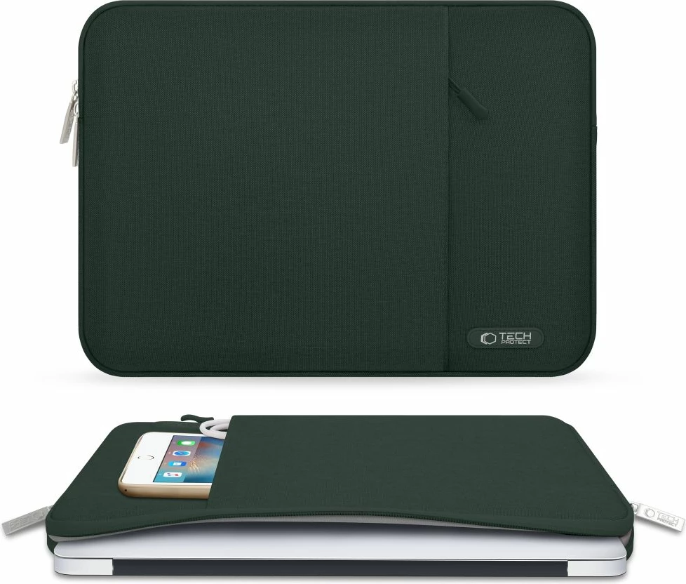 Ovitek za prenosnik 13-14" Tech-Protect Sleevy, zelen
