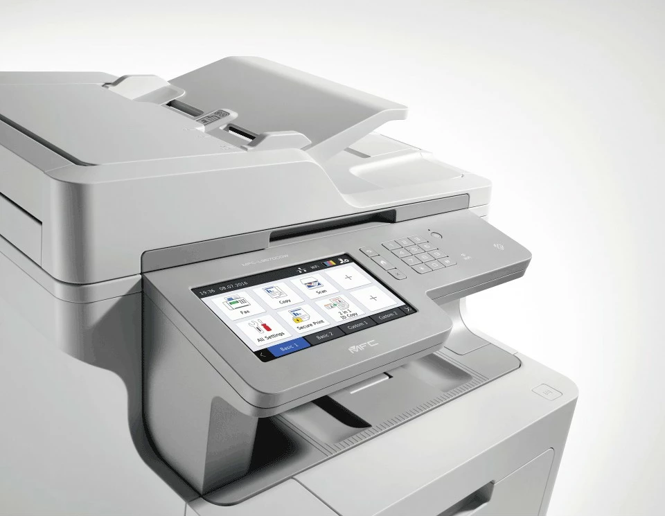 Barvni laserski večfunkcijski tiskalnik, Brother MFC-L9570CDW, A4, WiFi, zaslon na dotik, bel