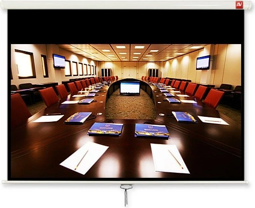 Projekcijsko platno Avtek Cinema 280, ročno, 280 x 200 cm, mat bela površina