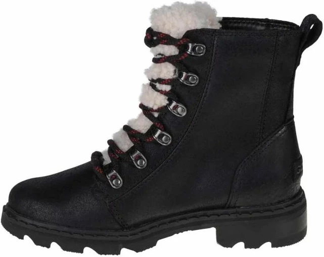 Čizme Sorel Lennox Lace Cozy WP, črne, ženske