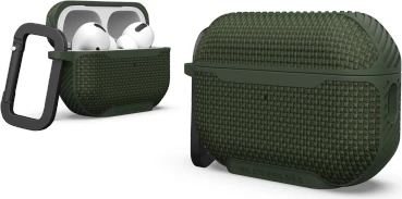 Zaščitni ovitek za AirPods Pro UAG Metropolis, Ballistic ARMR, s karabinom, zelen