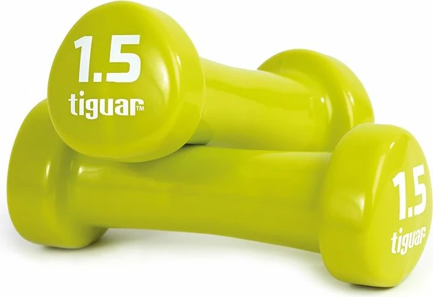 Vinilne uteži za vadbo, Tiguar, zelene