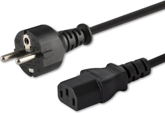 Napajalni kabel 1,8 m Schuko (M) – IEC C13 1,8 m SAVIO CL-138, črn